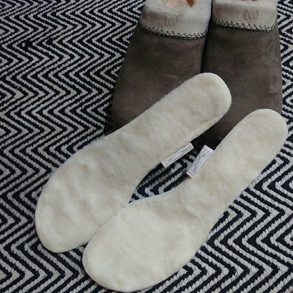 merrell shearling clogs